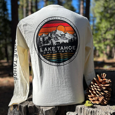 Men's Mountain Wave LS Tee- Lake Tahoe w/Park Names