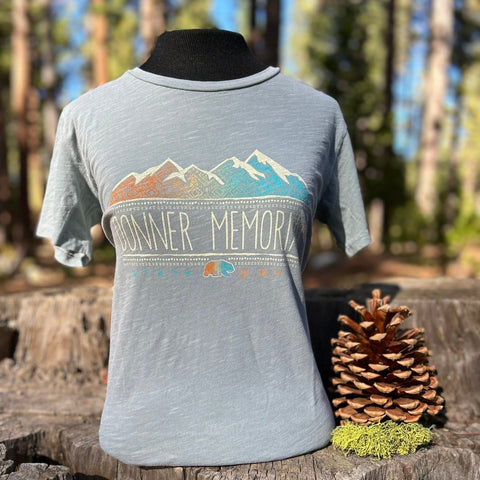 Women's Geo Mountain Tee- Donner Memorial State Park