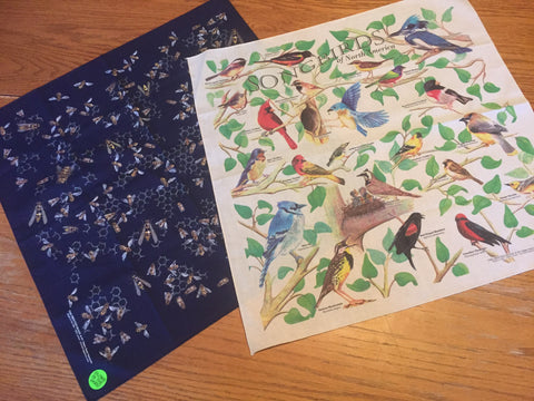 Bandanna's - Set of 2 - The Birds & The Bees